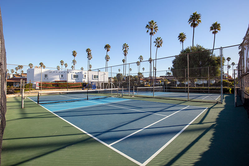 Harbor Blvd beach condo pickleball courts